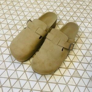 Altar’d State Lorenna Platform Clogs Women’s 10 Beige Taupe